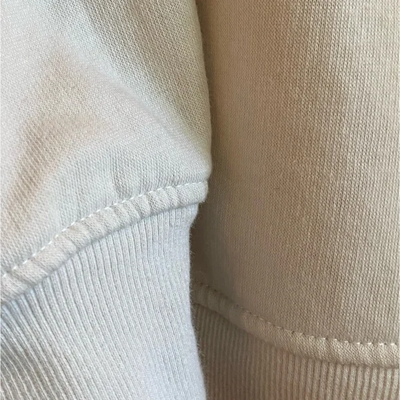 cropped off white crewneck sweater - Picture 3 of 3